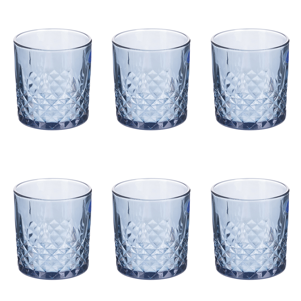 Set 6 bicchieri 340 ml, Edinburgh Blue Sibilla