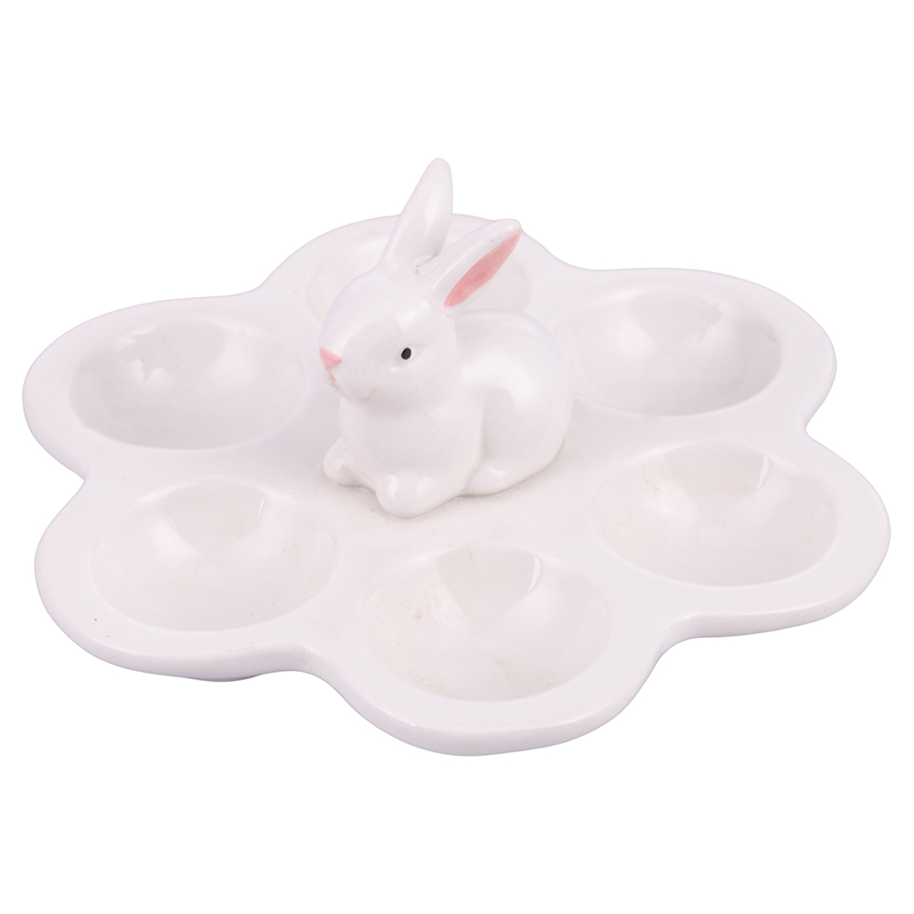 <p>Piatto in ceramica per 6 uova, Easter</p>