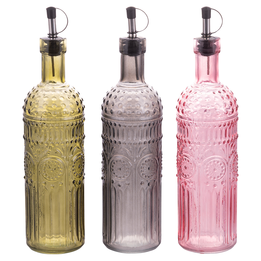 Oliera 500 ml in vetro, tappo salvagoccia