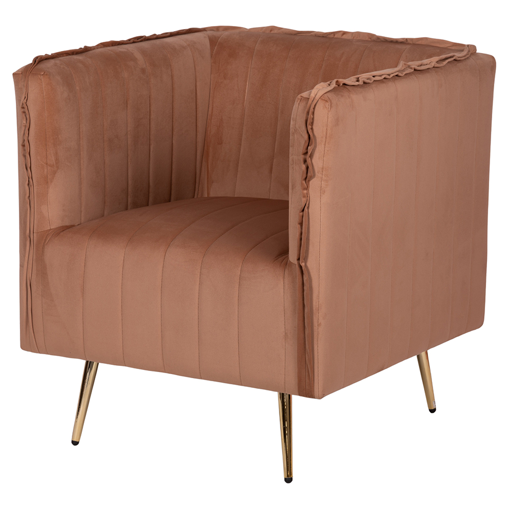 Poltrona vintage, cammello, Sibilla