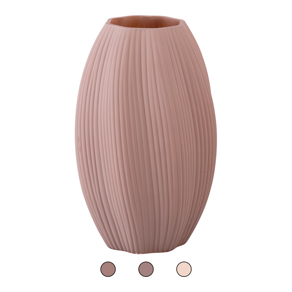 Vaso arredo in vetro riciclato matt h. 27 cm, Sibilla