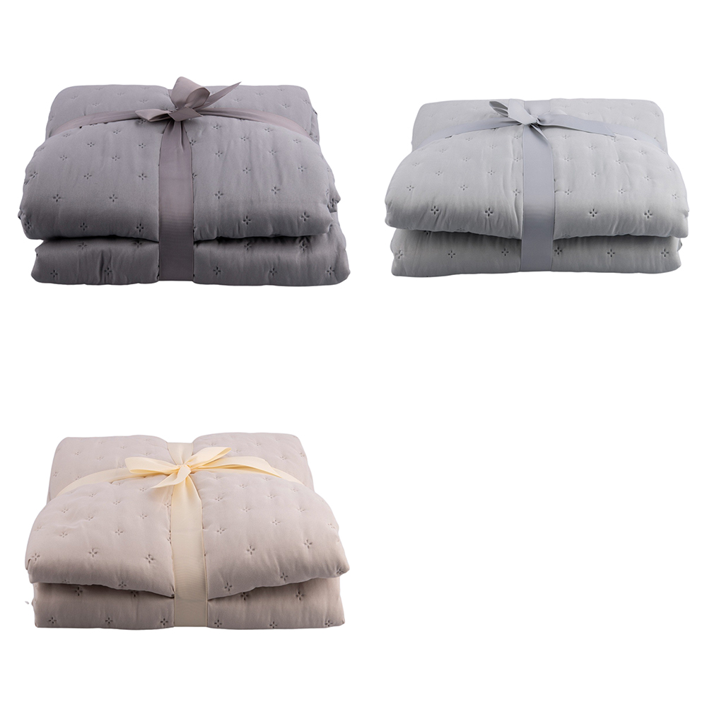 Trapunta matrimoniale in microfibra tinta unita 220x260 cm, Sibilla