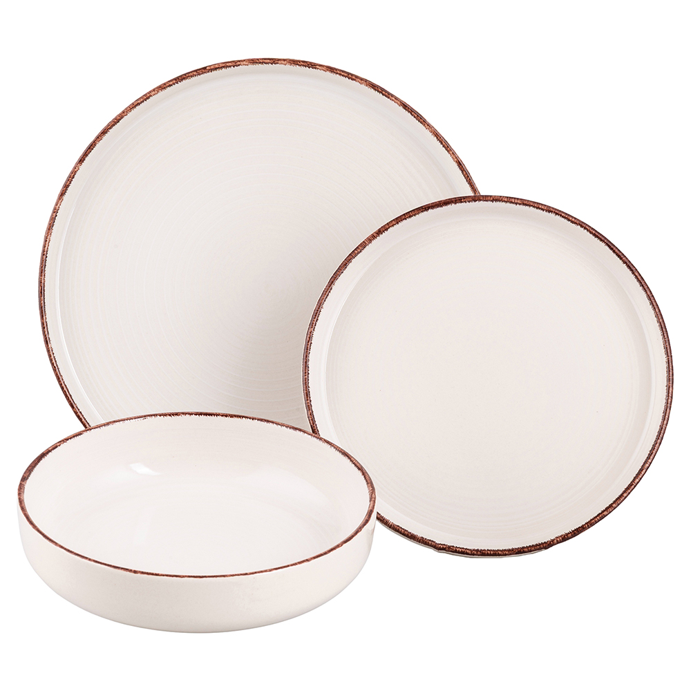 Servizio piatti 18 pezzi, Baita Modern White