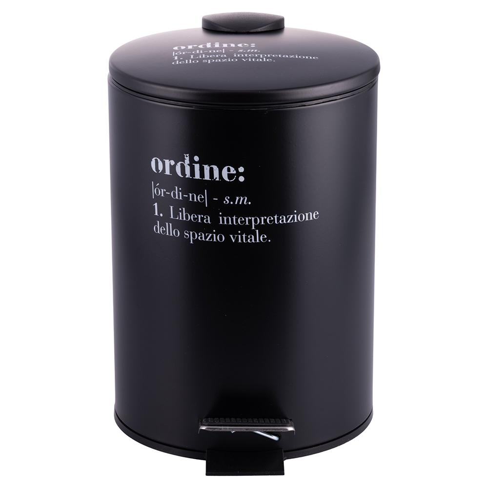 Pattumiera nera con pedale, Victionary Ordine