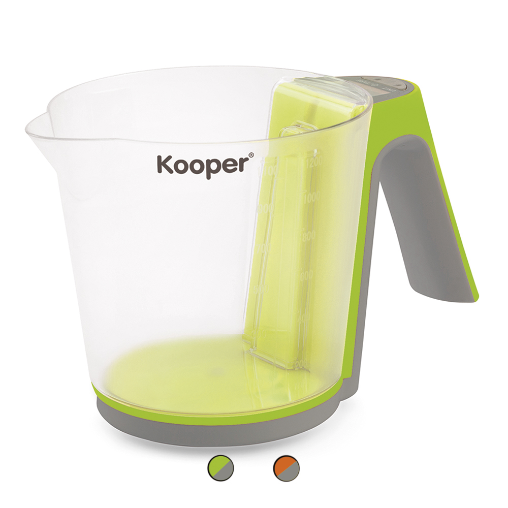 Bilancia digitale, brocca 1,2l graduata e rimovibile, Dafne