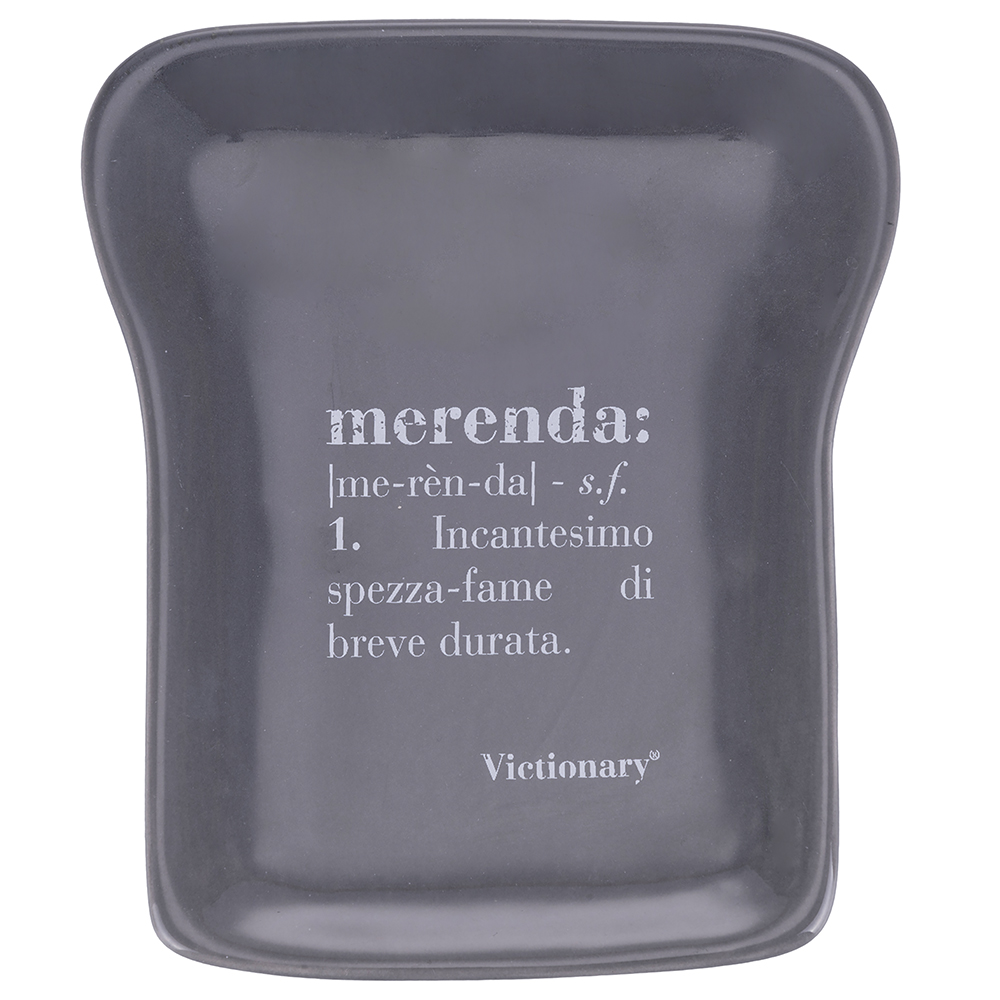 Piattino toast in ceramica, Victionary