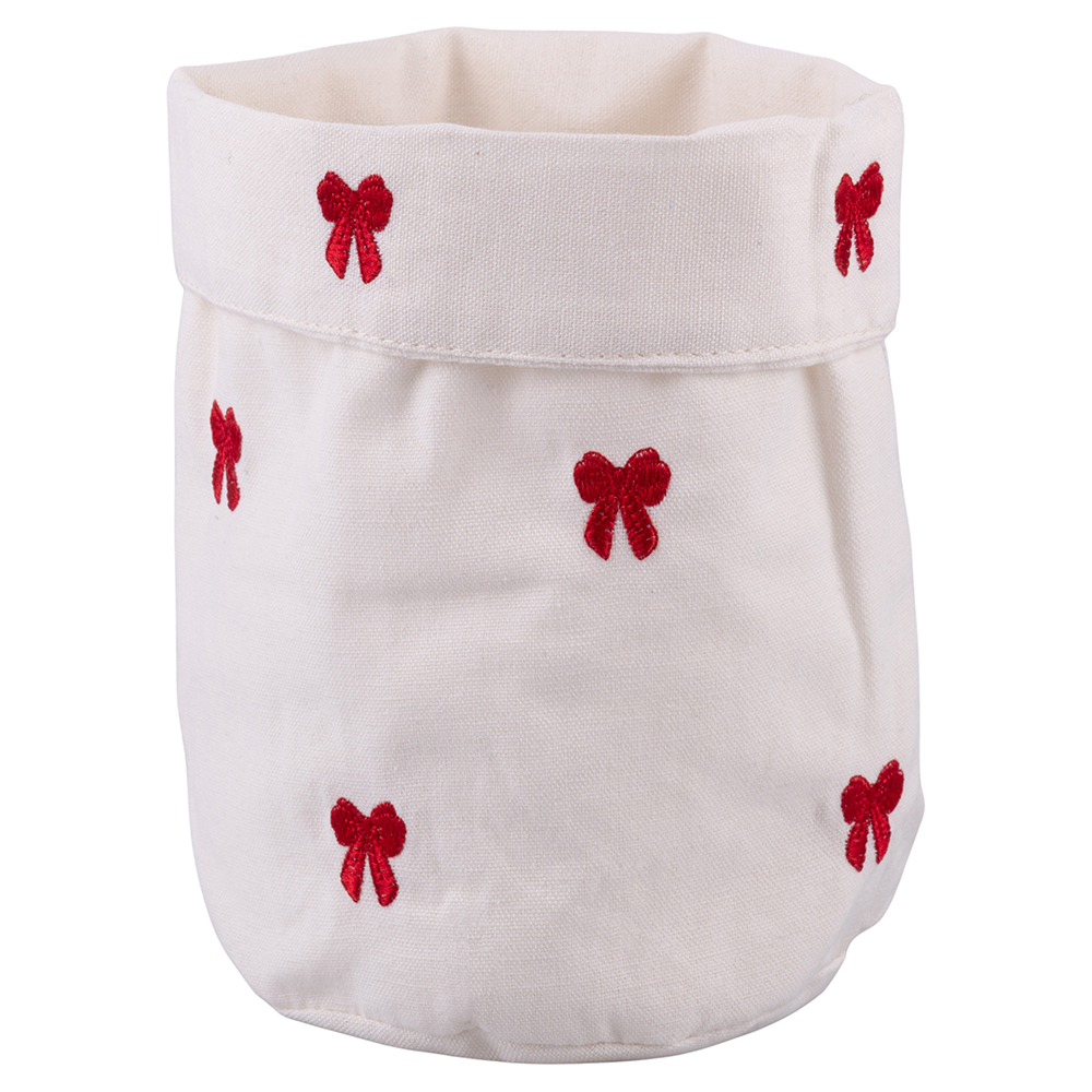 Sacchetto pane in policotone, Natale coi fiocchi