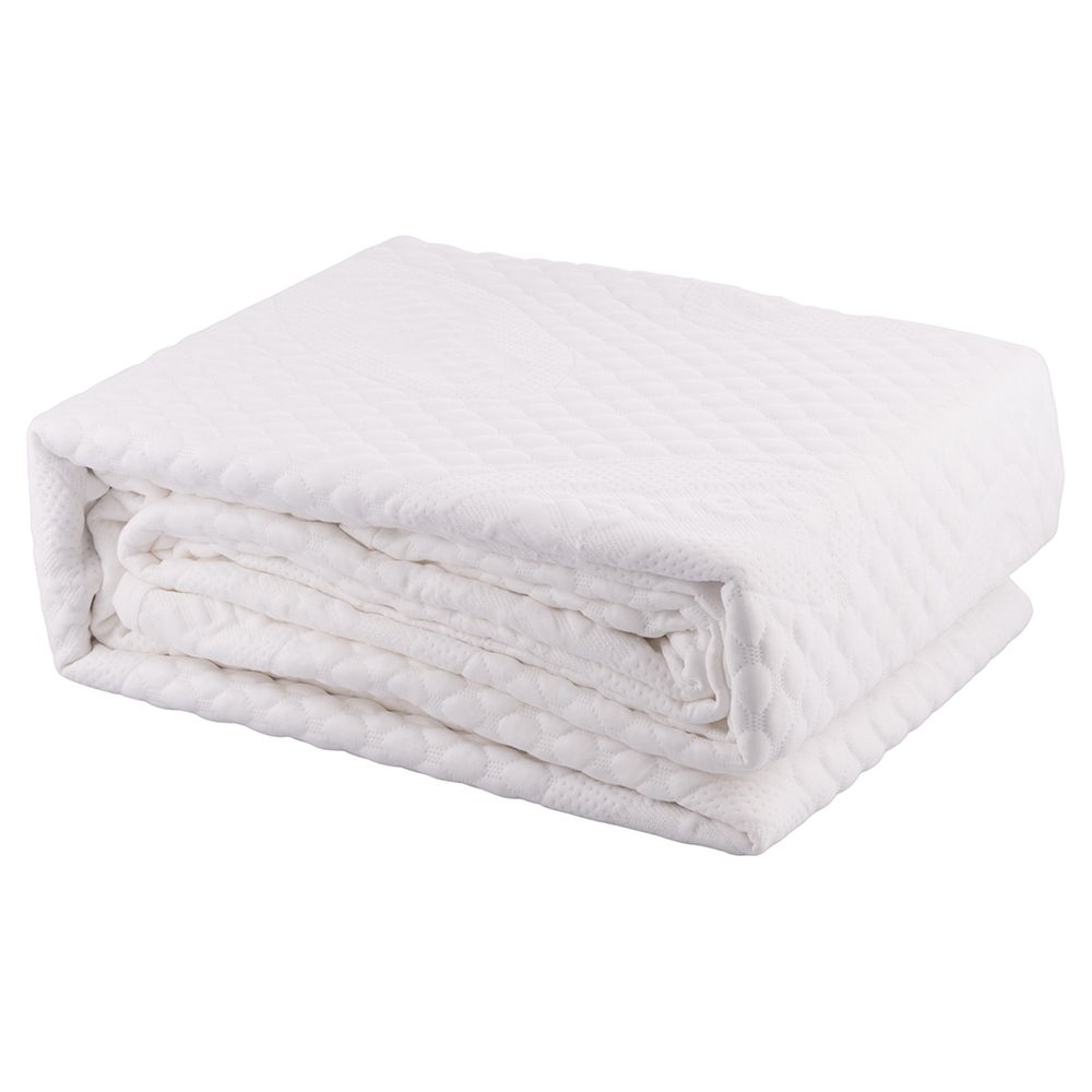 Coprimaterasso singolo 90x200 cm, lavorazione jacquard 3D  extra-comfort, Sibilla