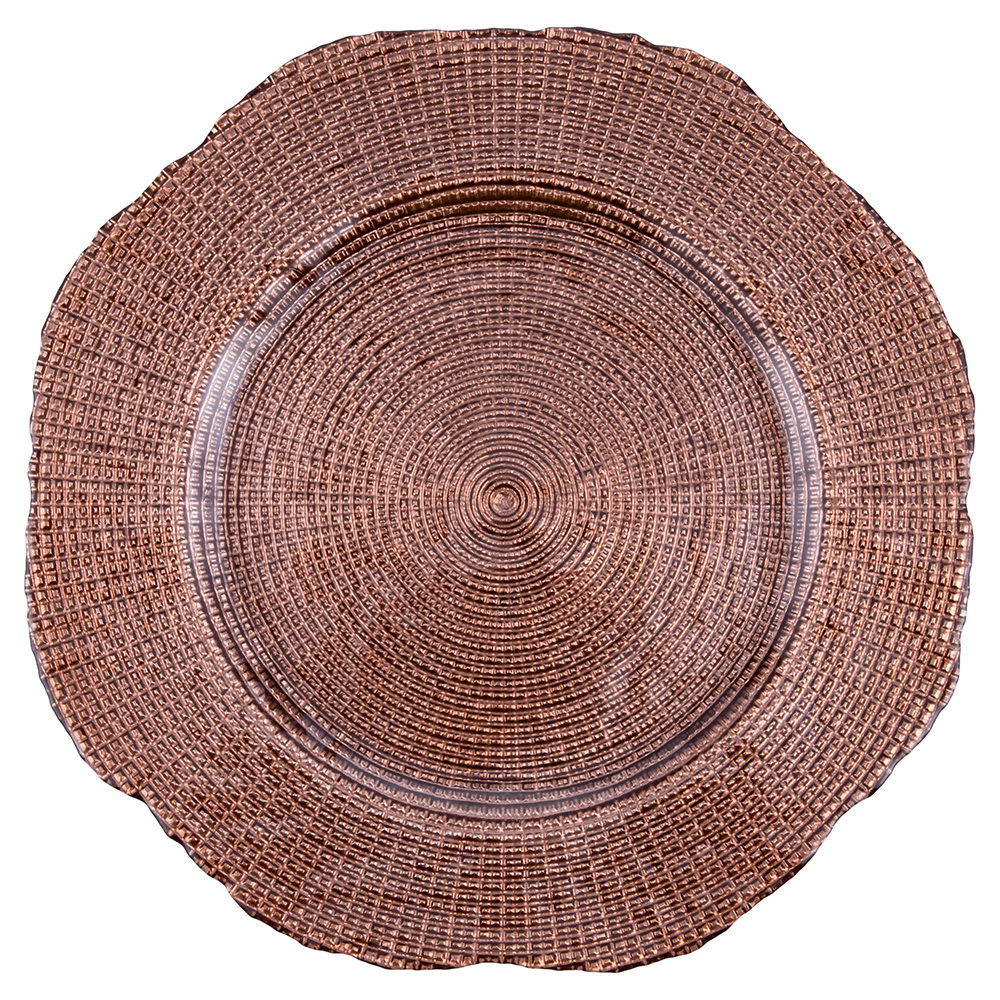 Sottopiatto in vetro, chocolate