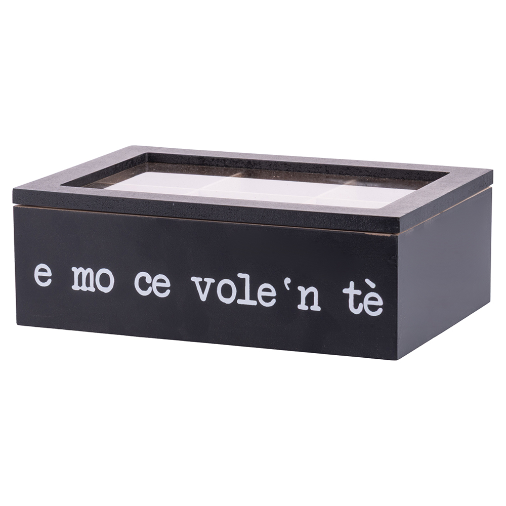 Scatola porta tè e tisane, grigio, S.P.Q.eRe