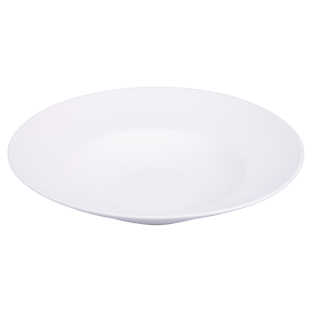 Piatto fondo bianco in gres, Horeca White
