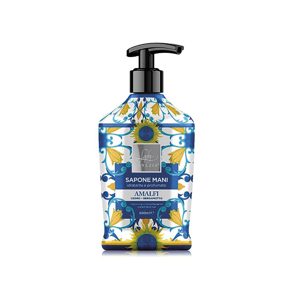 Sapone mani 500 ml idratante e profumato, cedro & bergamotto, Amalfi