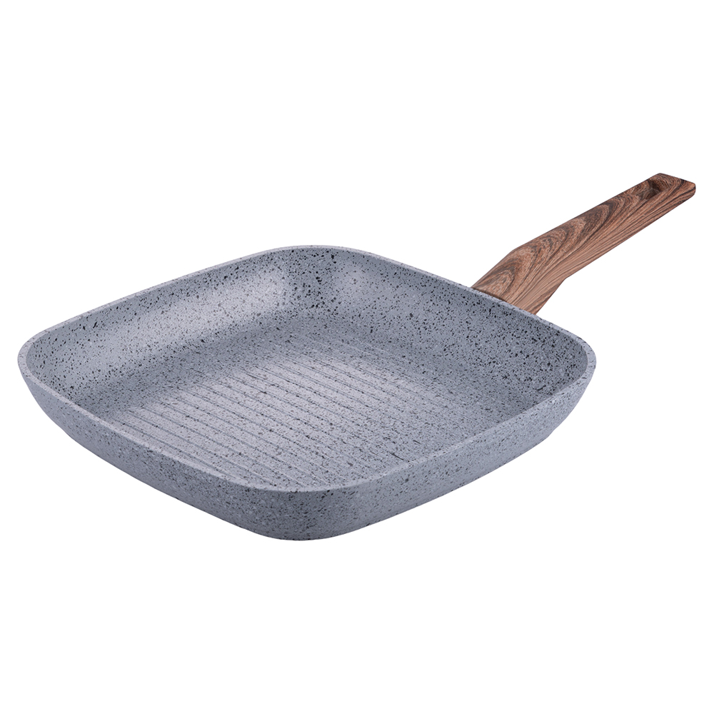 <p>Bistecchiera 26x26 cm rivestimento in ceramica, induzione, extra spessore 4,5 mm, Cararra SìChef</p>