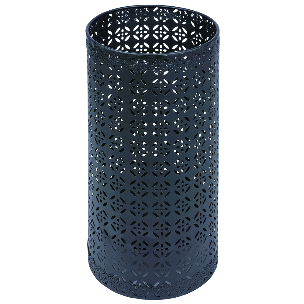 Portaombrelli in ferro battuto, nero, Sibilla