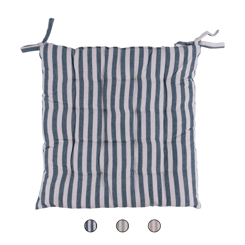 Cuscino sedia con lacci 40x40 cm, Sibilla