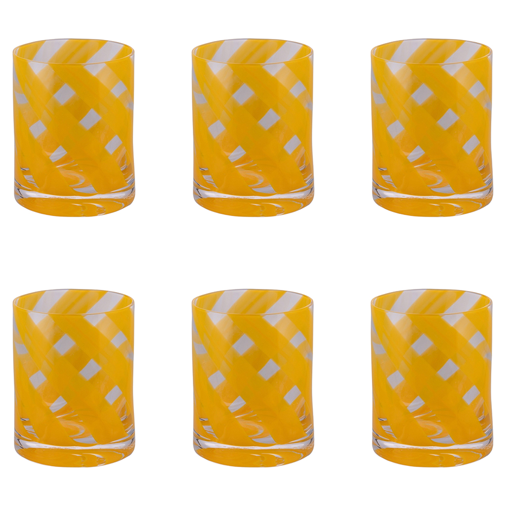 Set 6 bicchieri acqua 340 ml, Vertigo Yellow
