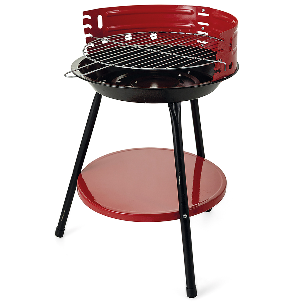Barbecue tondo 36xh.55 cm, rosso, BestBQ