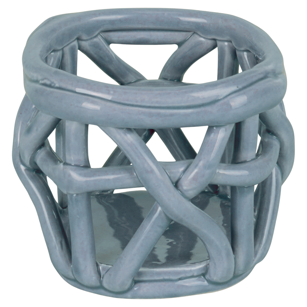 Cestino multiuso in ceramica, indaco, 4 Toni