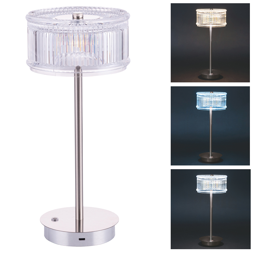 Lampada touch silver ricaricabile, Kooper