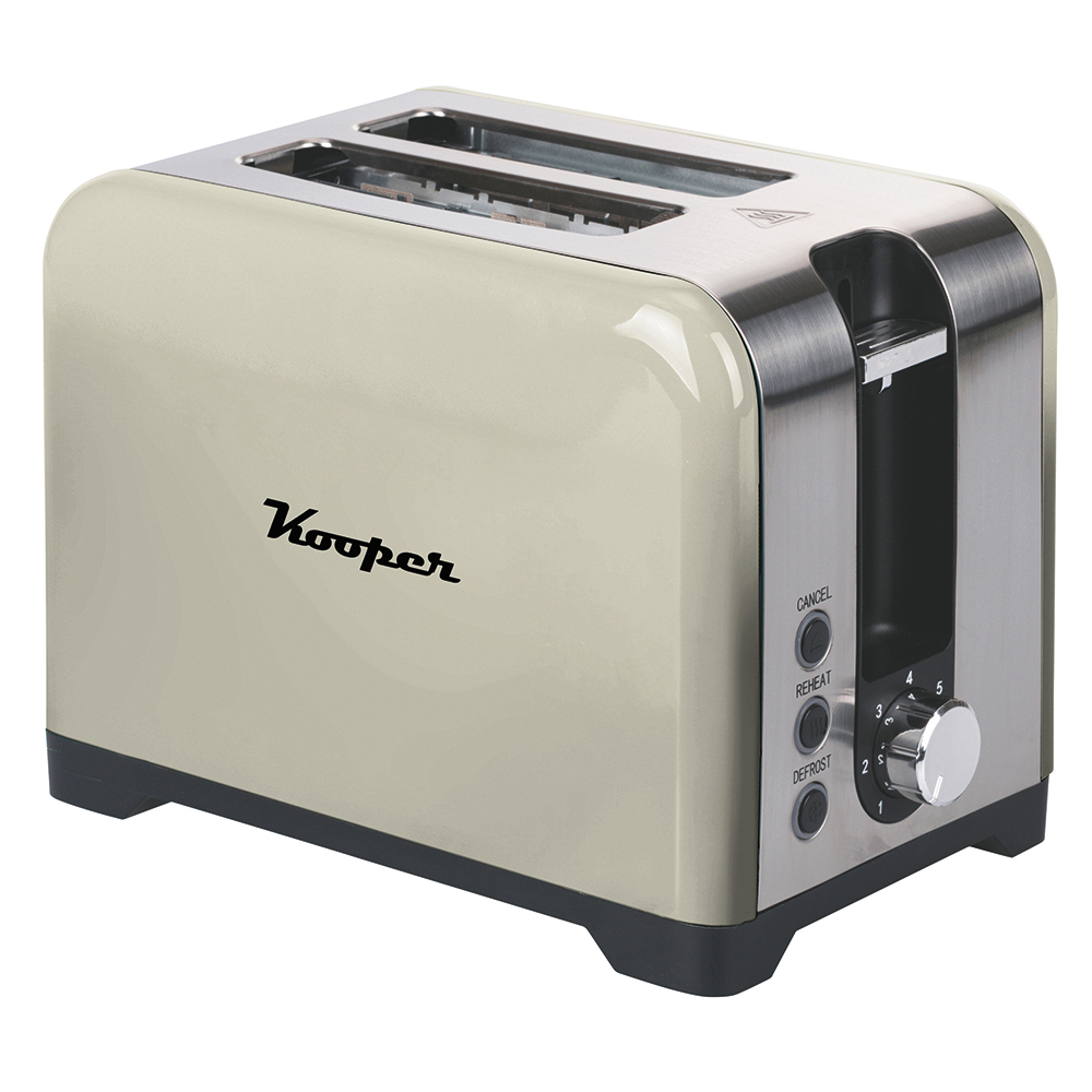 Tostapane vintage, 2 aperture, 780-930W, avorio, Kooper