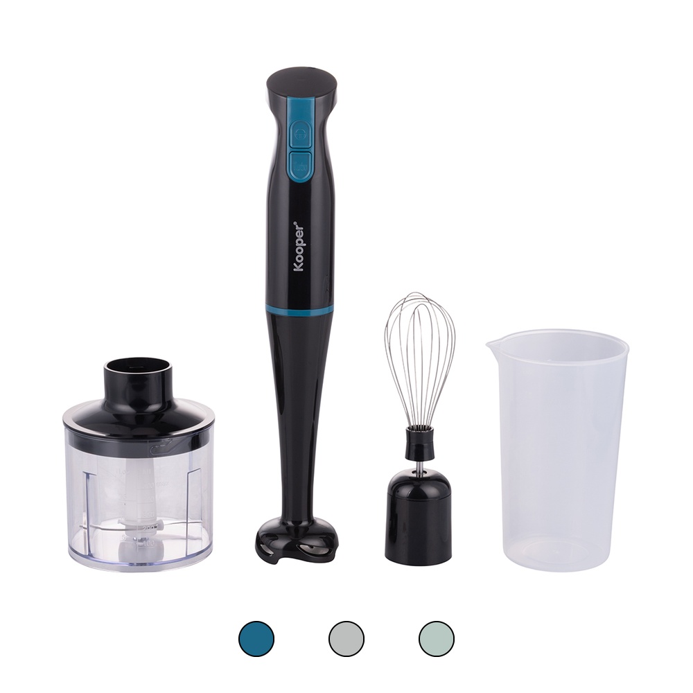 Mini robot 3 in 1 in acciaio inox 600W, Kooper