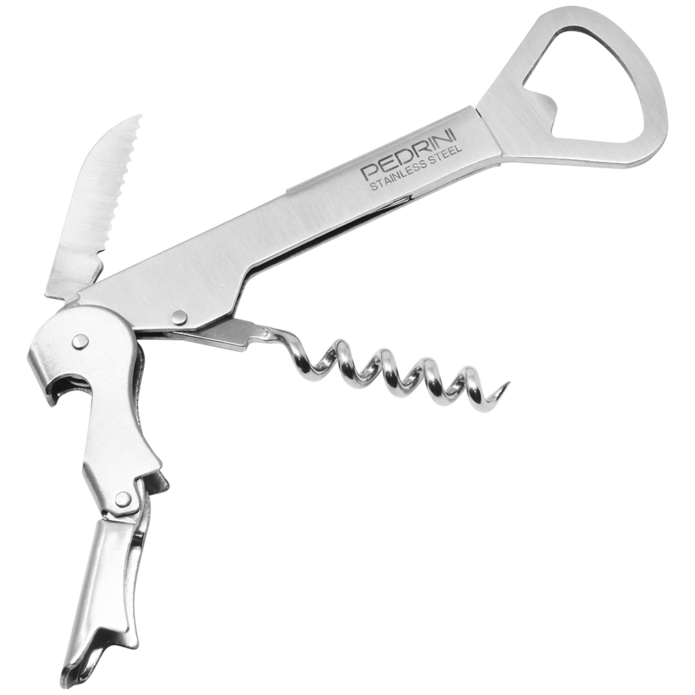 Cavatappi cameriere 4 in 1 tascabile, Pedrini