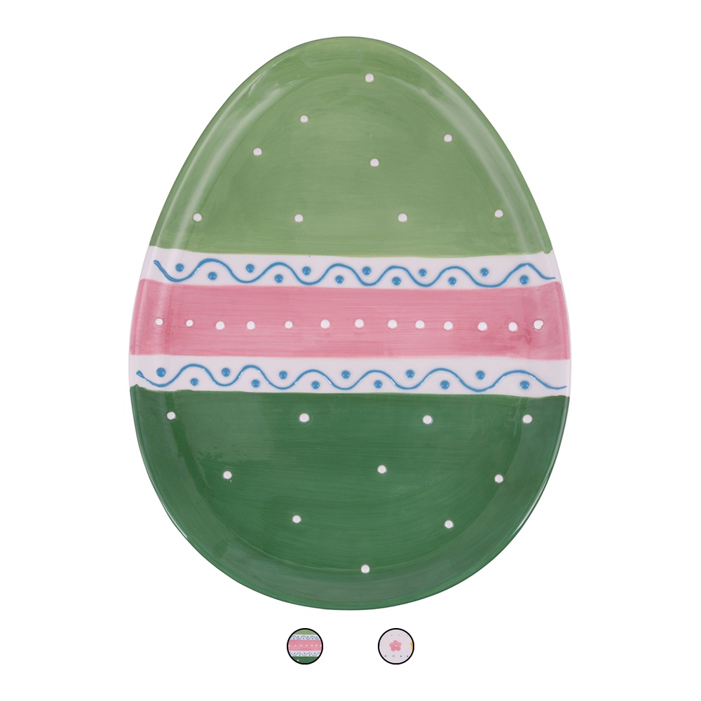 <p>Piatto decorativo uovo in ceramica, Easter</p>