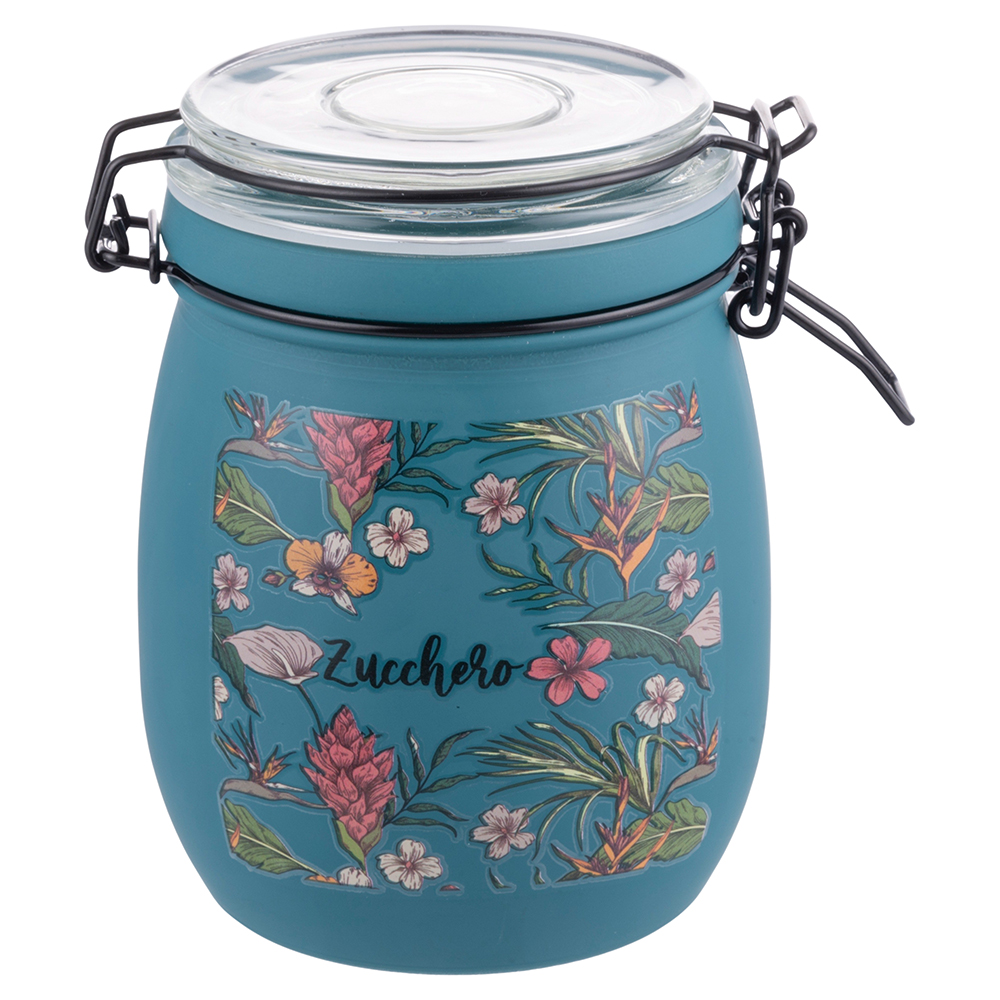 Barattolo zucchero 750 ml in vetro, ottanio, Botanico SìChef