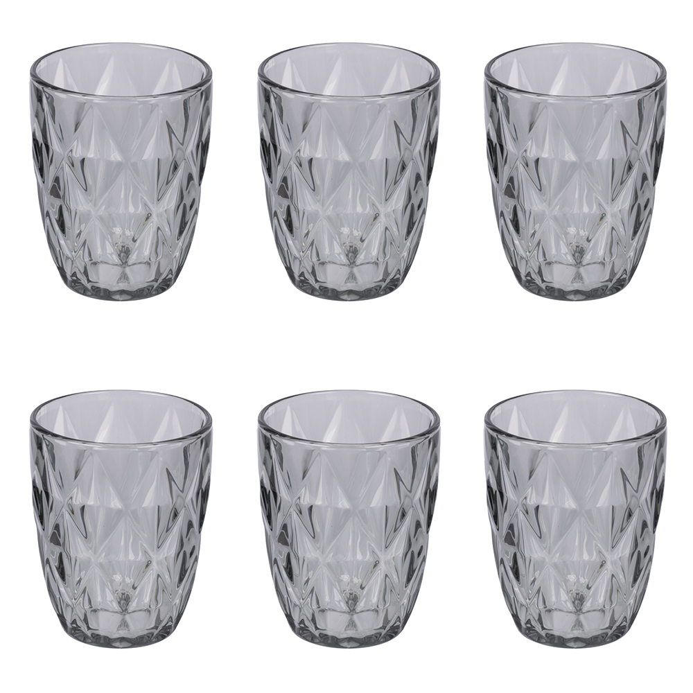 Set 6 bicchieri acqua 340 ml fumé, Celine Sibilla