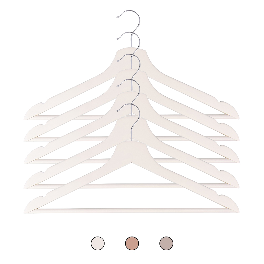 Set 5 grucce appendiabiti in legno, Sìordine