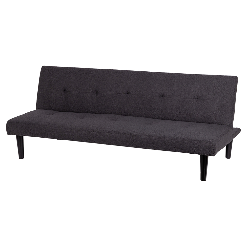 Divano letto 2 posti 166x77x65,5 cm, grigio, Sibilla