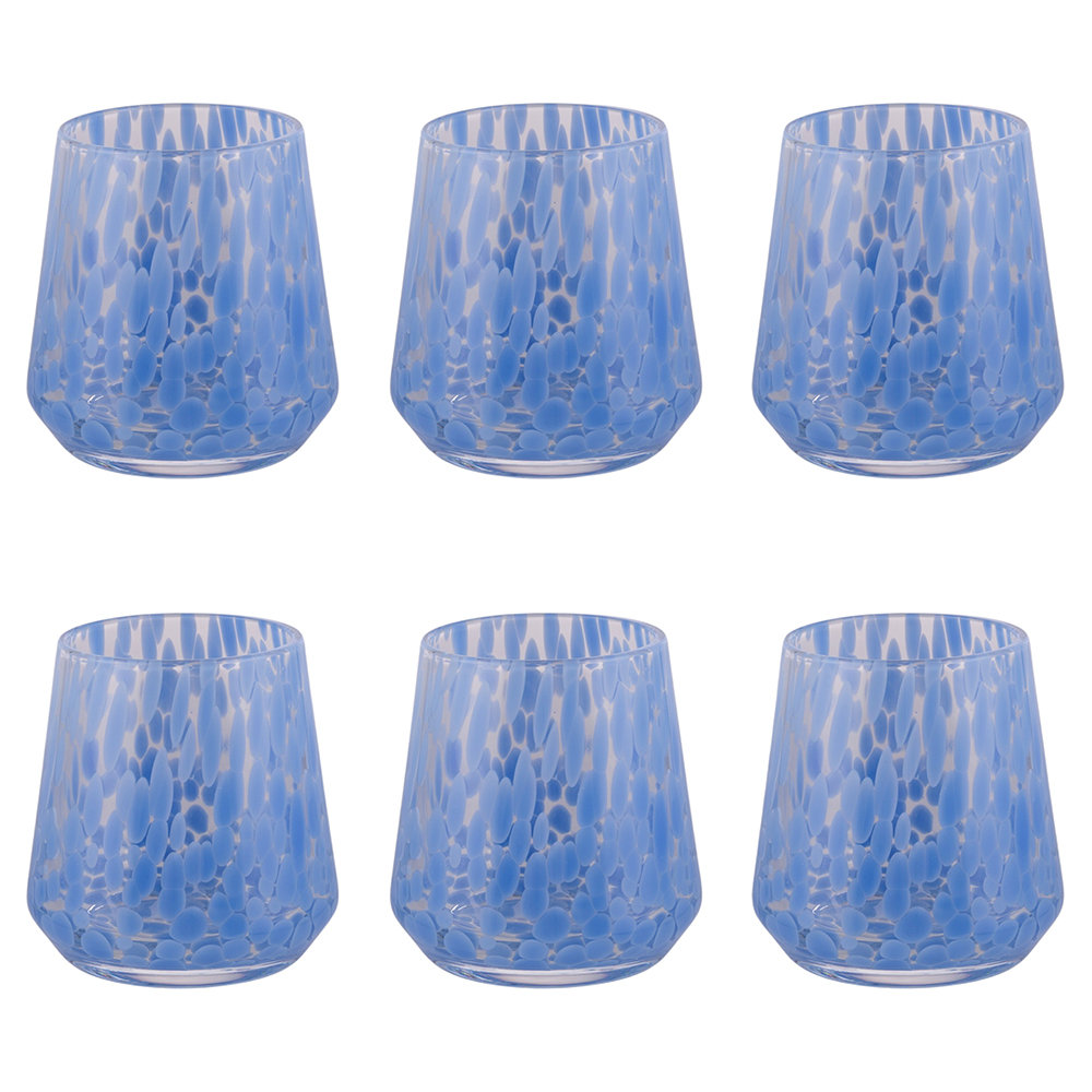 Set 6 bicchieri acqua 410 ml, Candy Turquoise