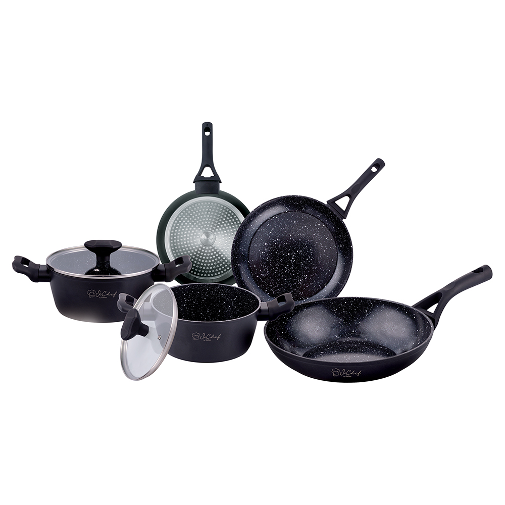 Batteria 7 pezzi, rivestimento in ceramica, induzione, Galaxy 2.0 SìChef