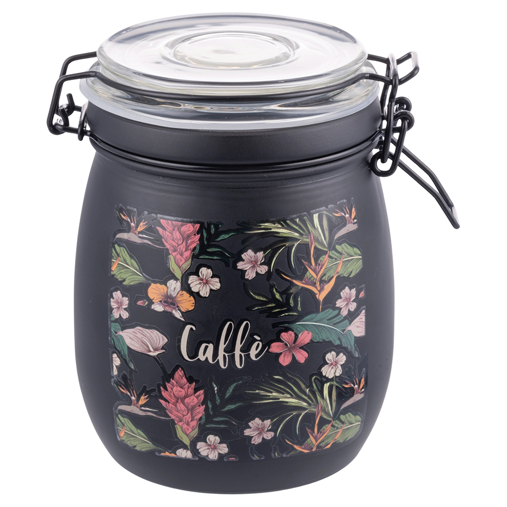 Barattolo Caffè 750 ml in vetro, grigio antracite, Botanico SìChef