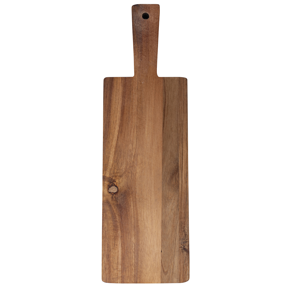 Tagliere rettangolare  36x11 cm con manico in acacia, Woody