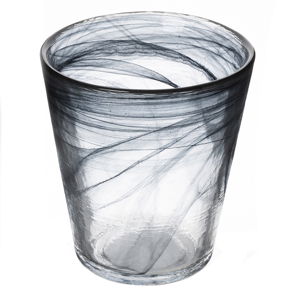 Bicchiere acqua conico nero 250 ml, Alabastro