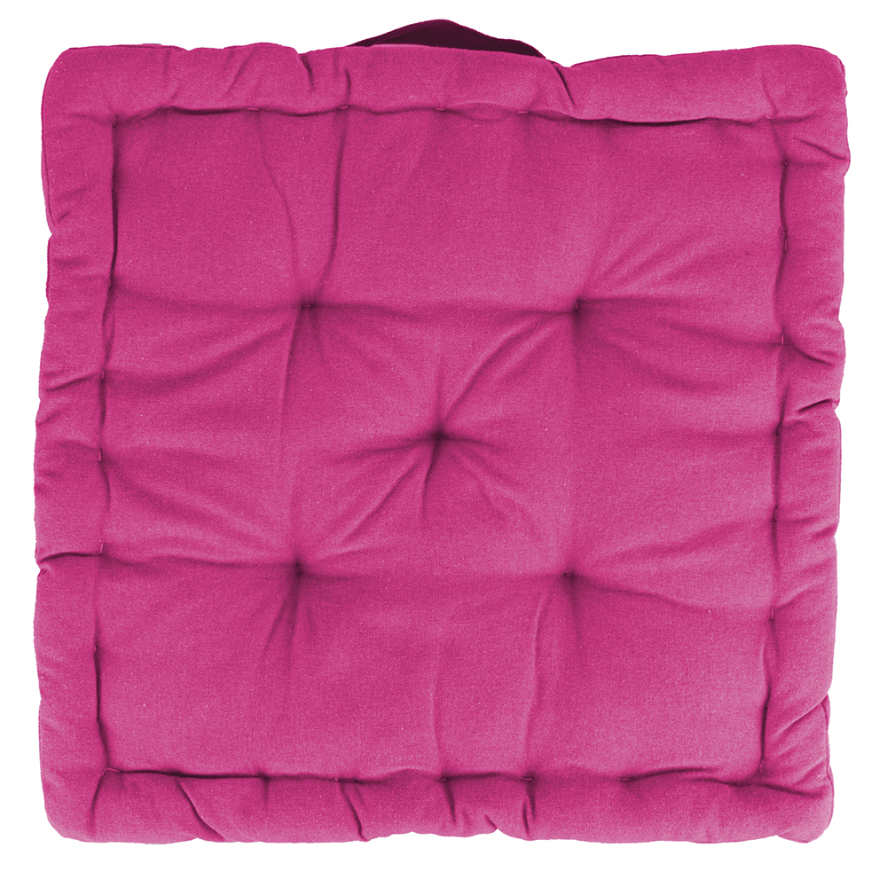Cuscino materasso per sedia 40x40x8 cm, fucsia, Sibilla