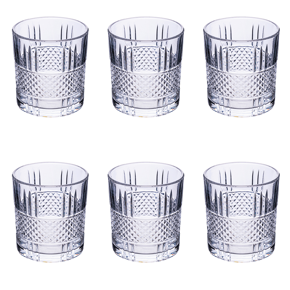 Set 6 bicchieri 340 ml, trasparente, Dublin Sibilla