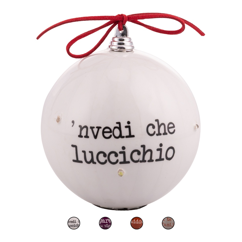 Pallina led natalizia 10 cm, S.P.Q.eRe