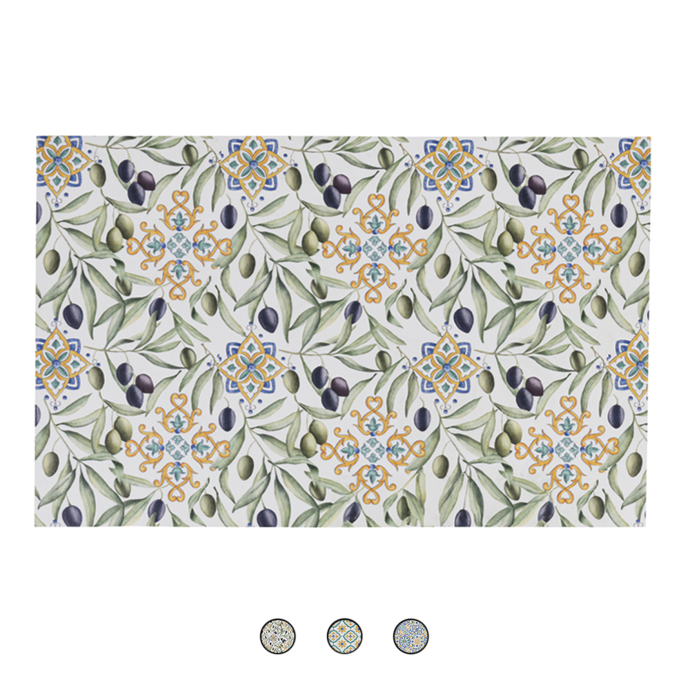 Tappeto cucina antimacchia 50x80 cm in vinile, Posillipo