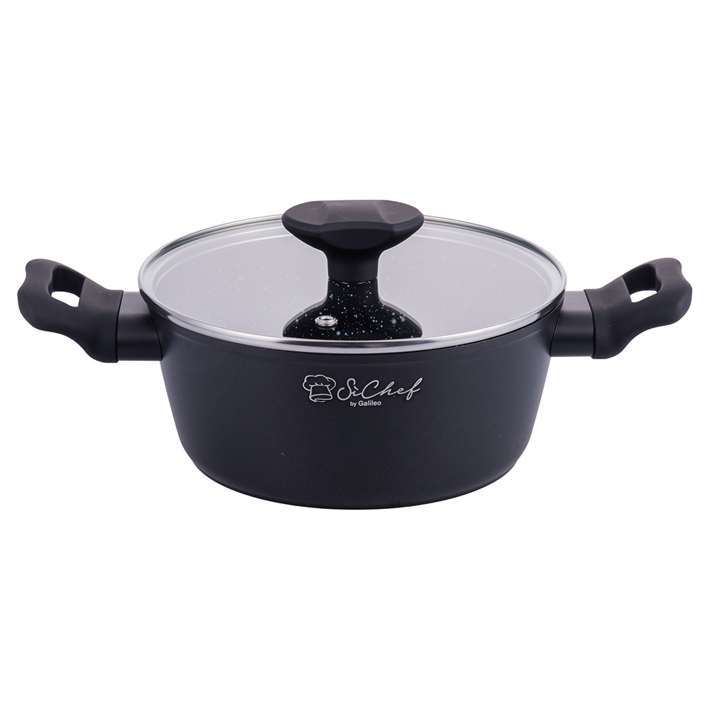 Casseruola con coperchio 20 cm, rivestimento in ceramica, induzione, Galaxy 2.0 SìChef
