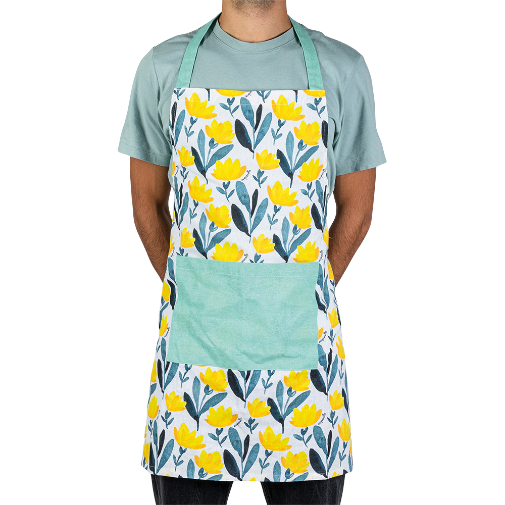 Grembiule da cucina in cotone, Acquerello