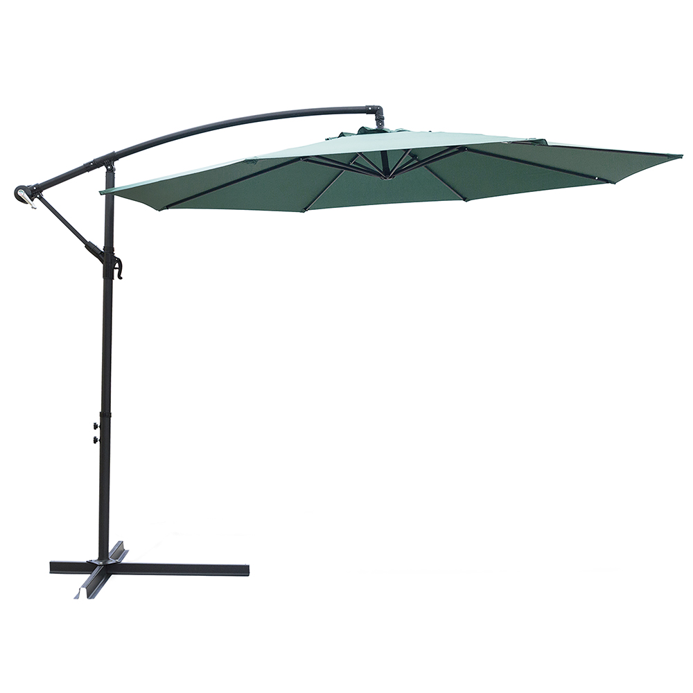 Ombrellone lampara da giardino verde Ø 300 x h. 245 cm, Kios Esté