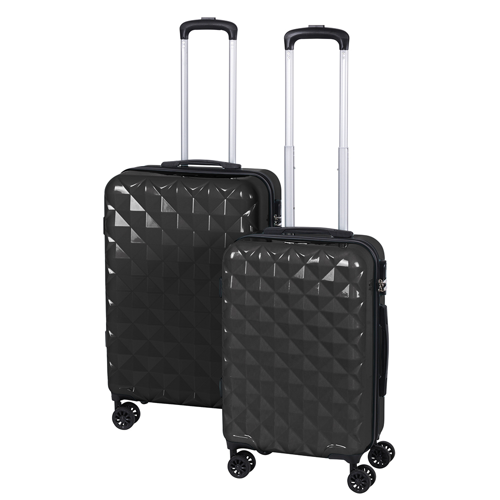 Set 2 valigie antracite, Diamond
