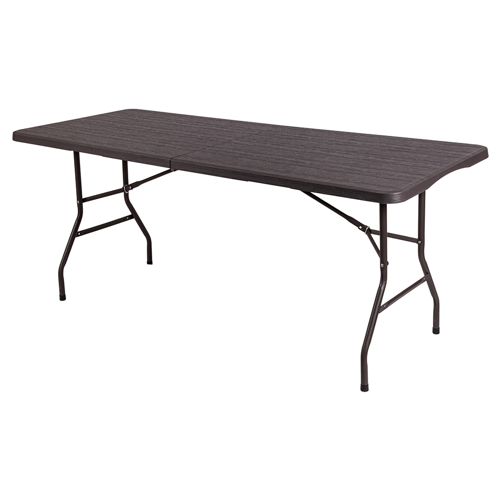 Tavolo richiudibile a valigia marrone 181x74x74 cm, Esté