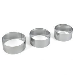 Coppapasta Tondo Con Stantuffo 7 Cm - Acciaio Inox, Per Tartellette E Impiattamenti