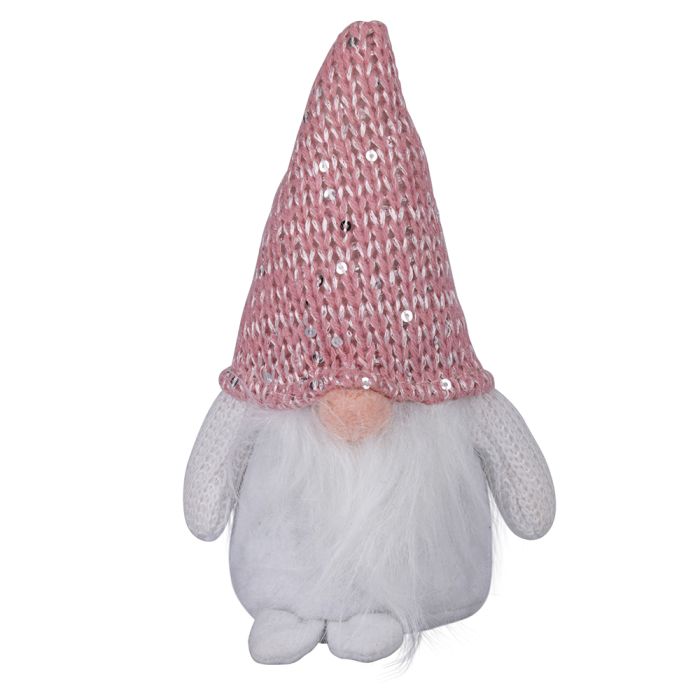 Spetebo Lutin - Set di 2 pezzi con cuore in rosa/rosa, decorazione da tavolo di Natale