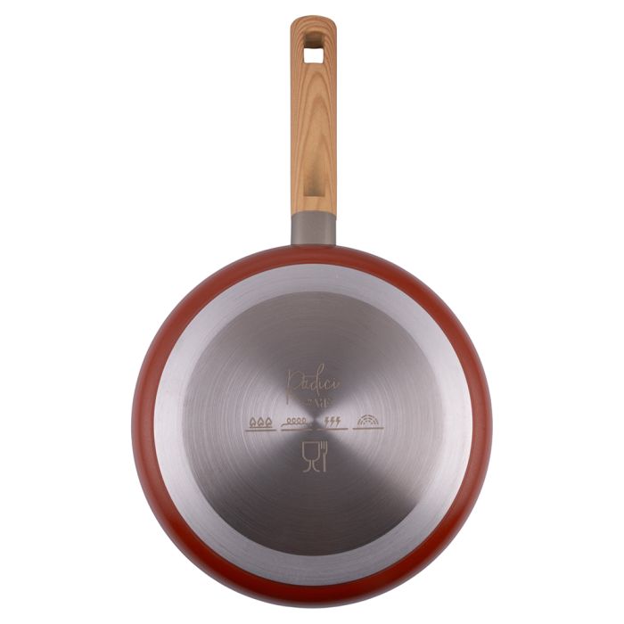 Pentola Antiaderente Effetto Granito 20 Cm – Design Kazan, Adatta A Induzione, Con Coperchio In Vetro