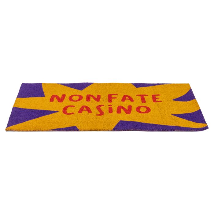 Casaviva Zerbino In Fibra Di Cocco 70x40 Cm Con Scritta Simpatica 'Alt! Farsi Riconoscere' - Tappeto Ingresso Con Base Antiscivolo In PVC - Spessore 1,5 Cm