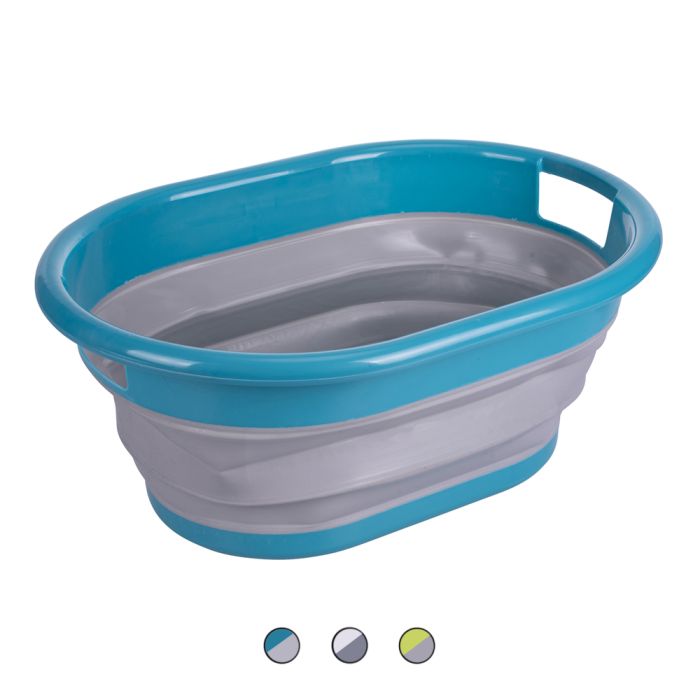 Brandsseller Cesto portabiancheria pieghevole con passanti per il trasporto, colore: menta